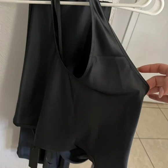 Lioness low rise maxi skirt and matching halter top in small color dark olive - Picture 3 of 5